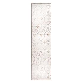 My Magic Carpet Leilani Damask Washable Runner Rug 2.5'x10'