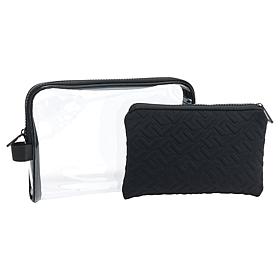 My Tag Alongs 2-Piece Clear Travel Storge Pouch Set