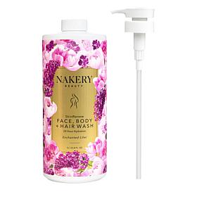 Nakery Beauty 1 Liter SkinRenew Body Face + Hair Wash, Summer Rain
