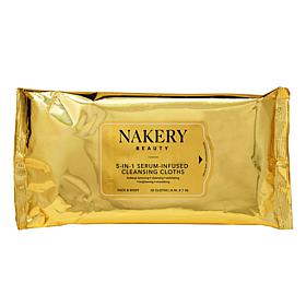 Nakery Beauty 5-in-1 Serum-Infused Cloths for Face & Body