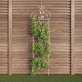 Nature Spring 63" Garden Trellis For Climbing Plants