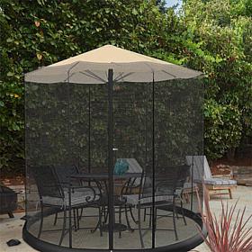 Nature Spring 9' Patio Umbrella Bug Net - Black