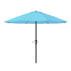 Nature Spring 9' Patio Umbrella with Easy Crank - Blue