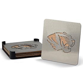 NCAA Boasters 4-piece Coaster Set - Missouri Tigers