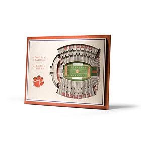 NCAA Clemson Tigers StadiumViews 3-D Wall Art - Memorial Stadium 