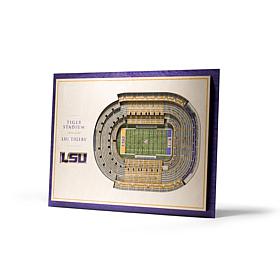 NCAA LSU Tigers StadiumViews 3-D Wall Art - Tiger Stadium 