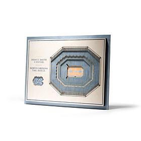NCAA NC Tar Heels StadiumViews 3-D Wall Art - Dean E. Smith Center