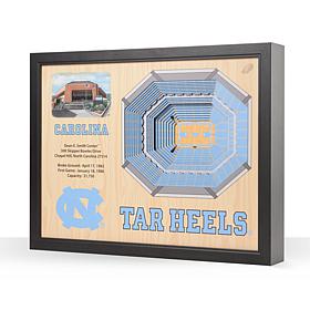 NCAA NC Tar Heels StadiumViews 3-D Wall Art - Dean E. Smith Center 