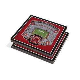 NCAA South Carolina Gamecocks 3-D Stadium Views Coaster Set