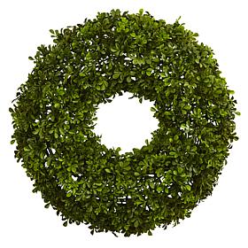 Nearly Natural 22" Boxwood Wreath