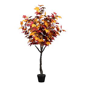 Nearly Natural 5' Artificial Fall Smoky Maple Tree
