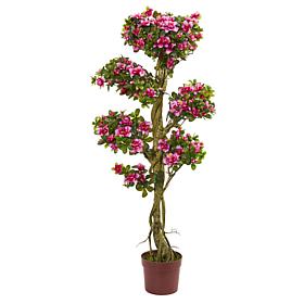 Nearly Natural 5 ft. Artificial Azalea Tree