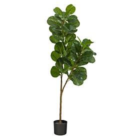 Nearly Natural 5.5 Ft. Fiddle Leaf Fig Artificial Tree