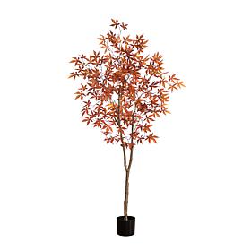 Nearly Natural 6' Autumn Japanese Maple Artificial Fall Tree