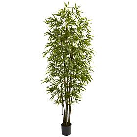 Nearly Natural 7 ft. 10-Trunk Green Bamboo Tree
