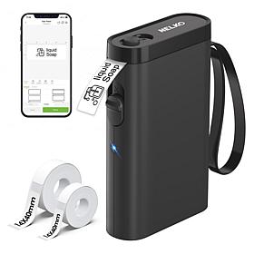 Nelko P21 Bluetooth Label Printer with 100pc Roll and 180pc Roll