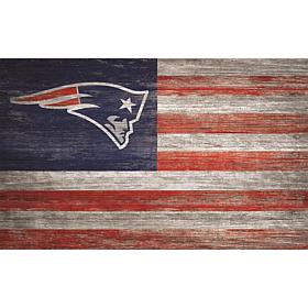 New England Patriots Distressed Flag 11x19