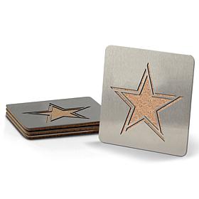 NFL Boasters 4-piece Coaster Set - Dallas Cowboys