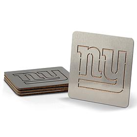 NFL Boasters 4-piece Coaster Set - New York Giants