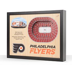 NHL Philadelphia Flyers 25-Layer 3-D Wall Art - Wells Fargo Center 