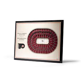 NHL Philadelphia Flyers StadiumViews 3-D Wall Art - Wells Fargo Cen...