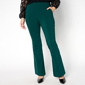 Nina Leonard Millennium Flare Leg Pull-on Pant