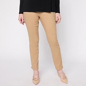 Nina Leonard Narrow Leg Pull-On Foiled Pant