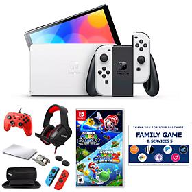Nintendo Switch OLED with Mario Galaxy, Accessory Kit & Voucher