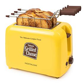 Nostalgia Deluxe Grilled Cheese Sandwich Toaster in Yellow