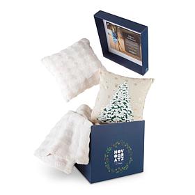 Novogratz Holiday in a Box Throw and Pillow Set