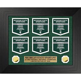 Ntl Champions Deluxe Banner Coll - Michigan State University Spartans 
