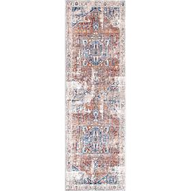 nuLOOM 2' 6" x 6' Harriet Vintage Medallion Fringe Area Rug 