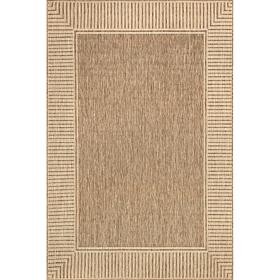 nuLOOM 4' x 6' Asha Simple Border Indoor/Outdoor Area Rug