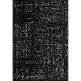 nuLOOM Arlena Vintage Traditional Area Rug 6' 7" x 9' Black