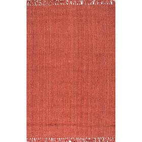 nuLOOM Daniela Farmhouse Chunky Jute Area Rug - 7' 6" x 9' 6" Brick
