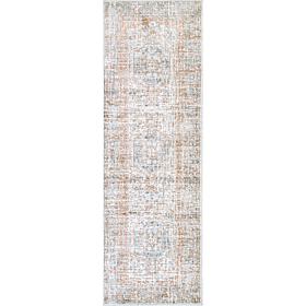nuLOOM Jacquie Vintage Floral Area Rug - 2' 6" x 6' Silver