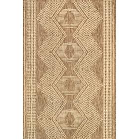 nuLOOM Ranya Tribal Indoor/Outdoor Area Rug 5' x 8' Light Brown