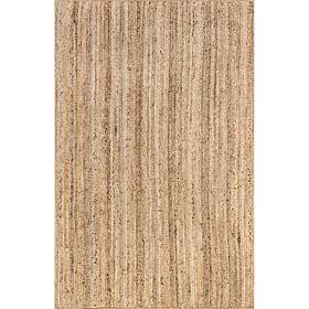 nuLOOM Rigo Hand Woven Farmhouse Jute Area Rug - 6' x 9' Natural