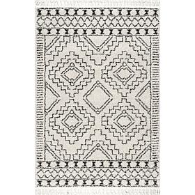 nuLOOM Vasiliki Moroccan Shag Tasseled 6' 7" x 9' Area Rug
