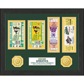 Oakland Athletics 4-Times World Series Ticket Collection