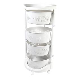 Octopus 360 4 Tier Rolling Cart with Removable Baskets