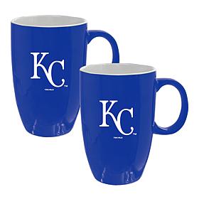 Official MLB 15oz Ceramic Mug with Wood Handle - 2-Pack