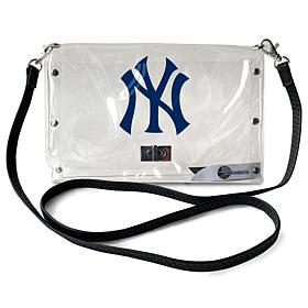 Official MLB Clear Envelope Purse with Team Logo - New York Yankees