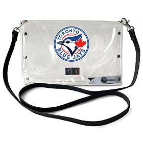 Official MLB Clear Envelope Purse with Team Logo - Toronto Blue Jays 