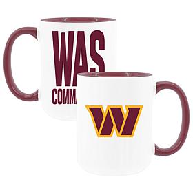 Official NFL TRI Team Code 15 oz. Mug 2-pack - Washington Commanders