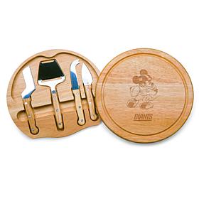 Officially Licensed Cheese Cutting Board Set - Mickey New York Giants