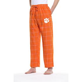 Officially Licensed Concepts Sport Men's Plaid Flannel Pant - Clemson