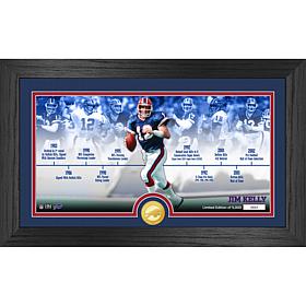Officially Licensed Jim Kelly Bills Career Timeline Coin Photo Mint