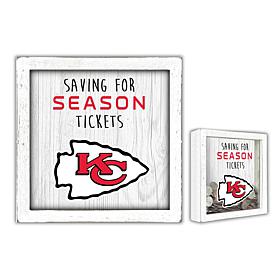 Officially Licensed Kansas City Chiefs Saving for Tickets Money Box