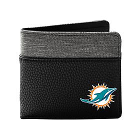 Officially Licensed Littlearth NFL Miami Dolphins Pebble Bifold Wallet